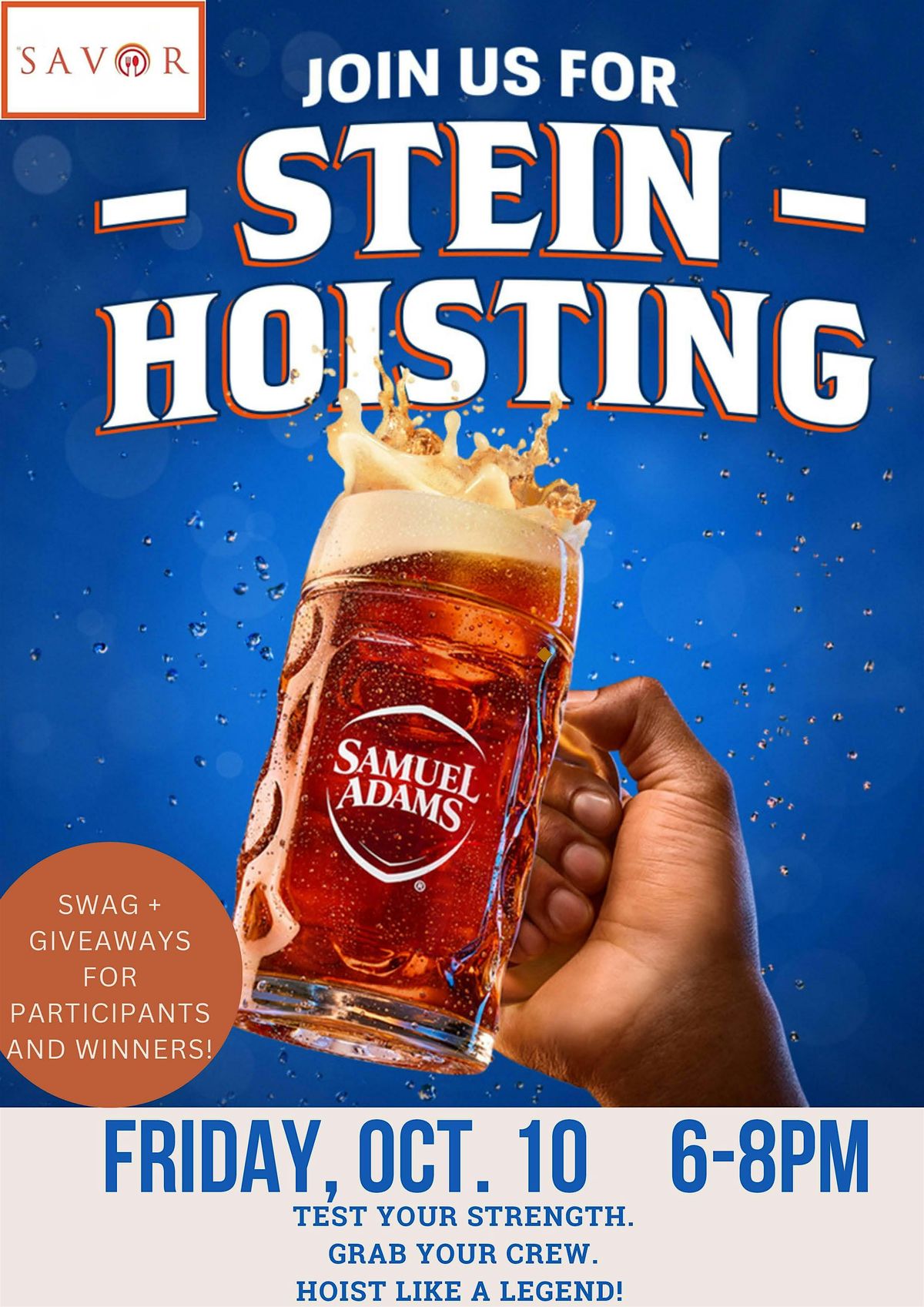 Savor Stein Hoisting, 10 October | Event in Saint Charles | AllEvents