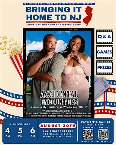 Accidental Encounters is Jersey Bound!, 30 August | Event in Montclair | AllEvents
