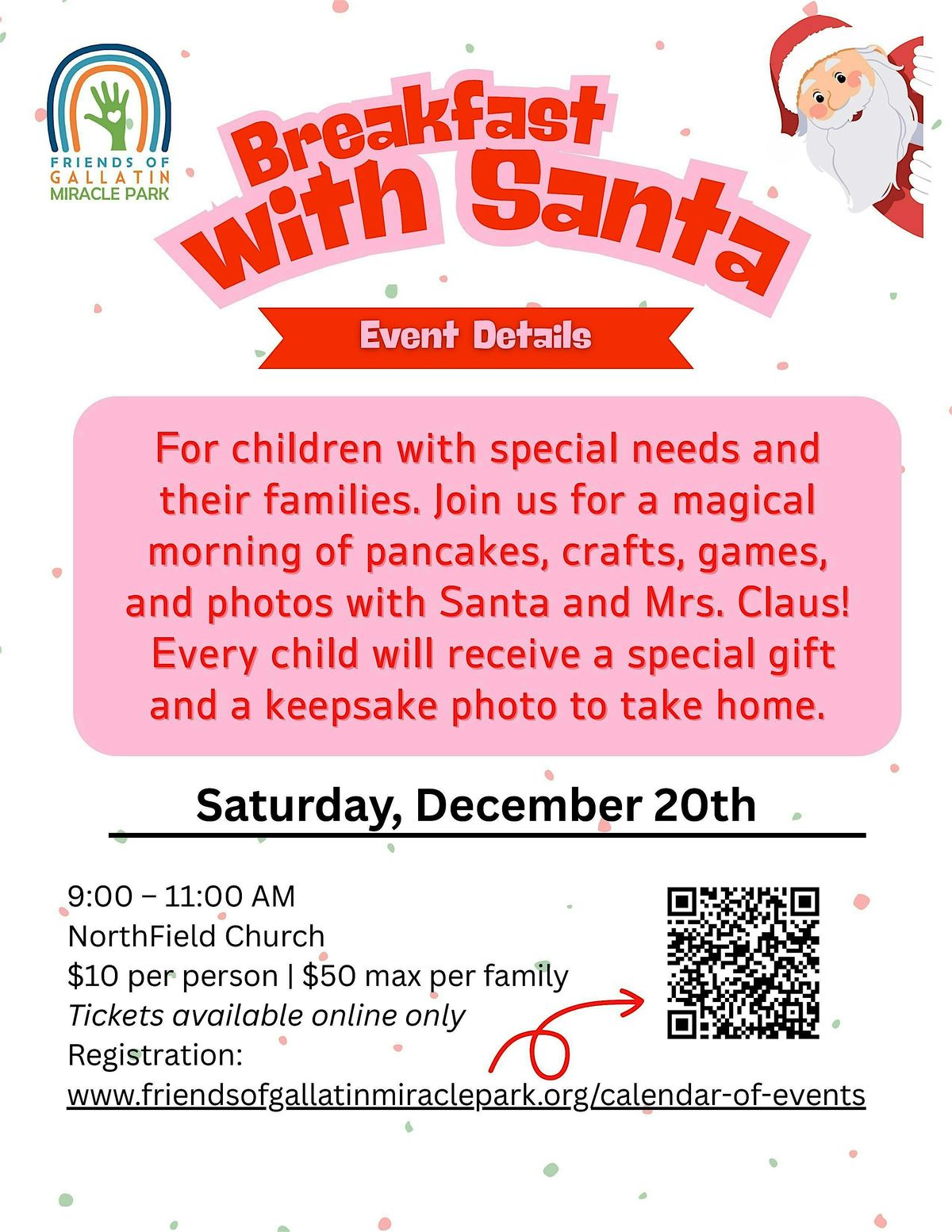 VIP Breakfast with Santa, 20 December | Event in Gallatin | AllEvents