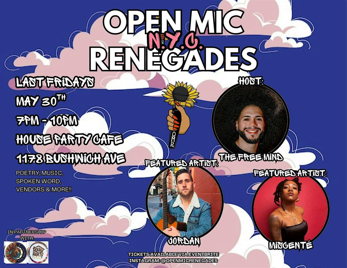Open Mic Renegades NYC, 30 May | Event in Brooklyn | AllEvents