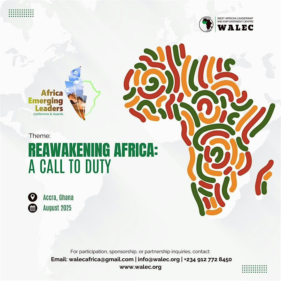 Africa Emerging Leaders Conference and Awards, 22 August | Event in Accra | AllEvents