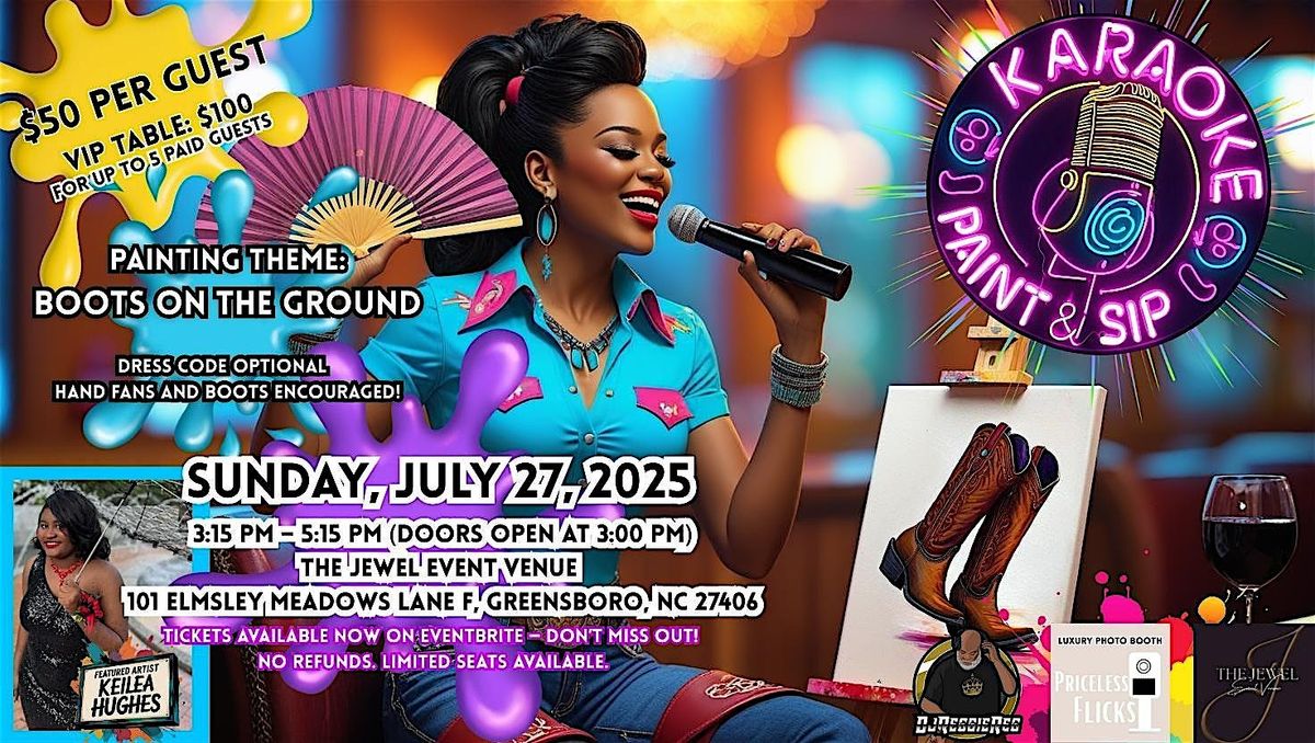 Karaoke Paint & Sip, 27 July | Event in Greensboro | AllEvents