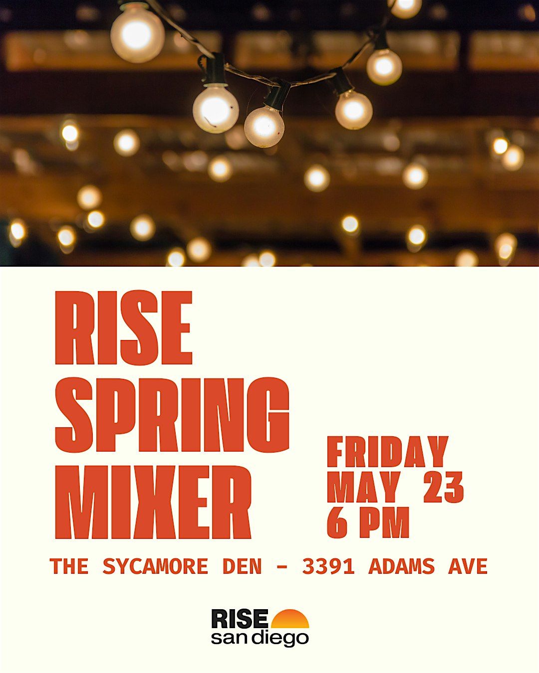 RISE San Diego RISE & Shine Spring Mixer, 23 May | Event in San Diego | AllEvents