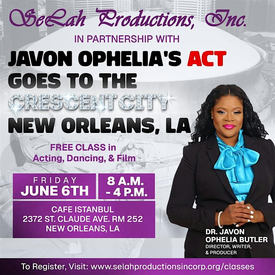 SELAH PRODUCTIONS, INC.'S PERFORMING ARTS PROGRAM IN NEW ORLEANS, LA., 13 September | Event in New Orleans