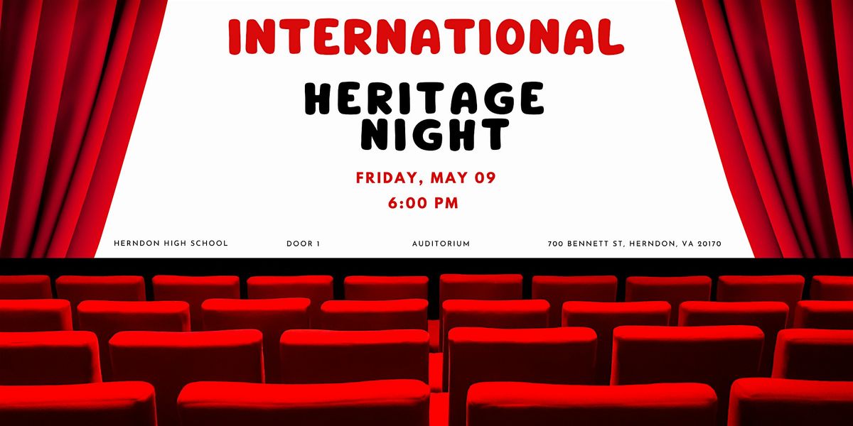 International Heritage Night, 9 May | Event in Herndon | AllEvents