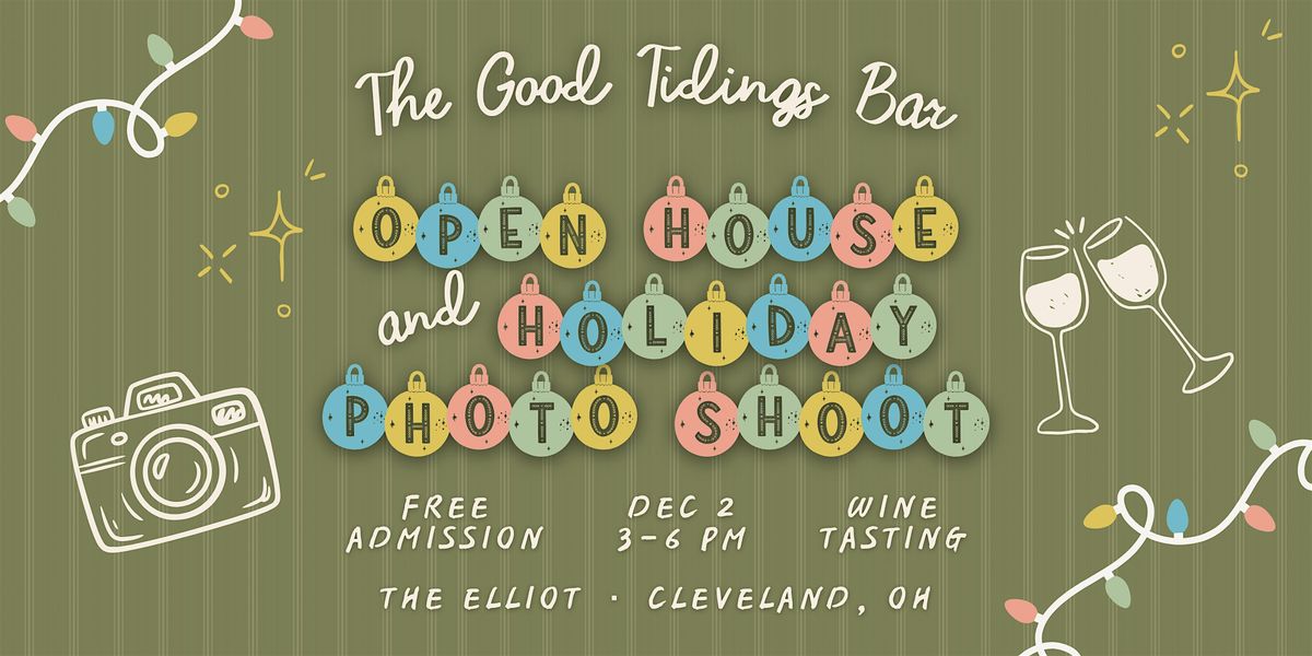 Sneak Peek of The Good Tidings Bar — Open House & Holiday Photo Shoot, 2 December | Event in Cleveland
