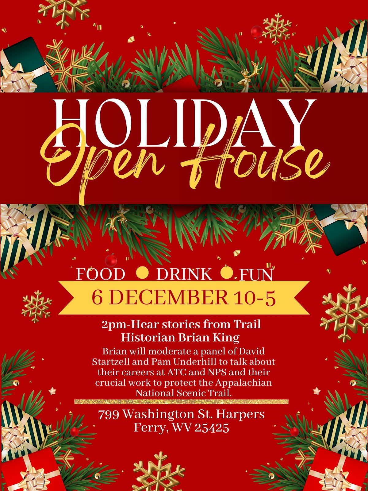 ATC Holiday Open House, 6 December | Event in Harpers Ferry | AllEvents