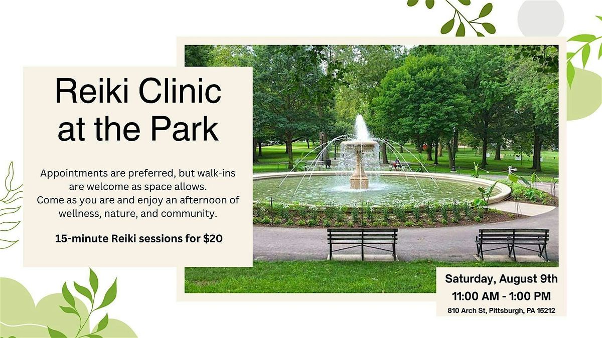 Reiki in the Park, 9 August | Event in Pittsburgh | AllEvents