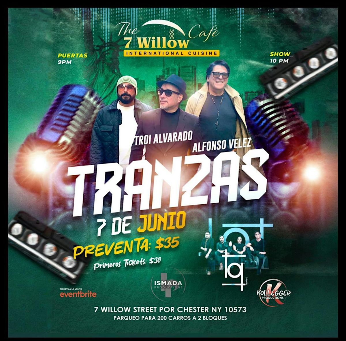 Tranzas en vivo (unica presentacion), 7 June | Event in Port Chester | AllEvents