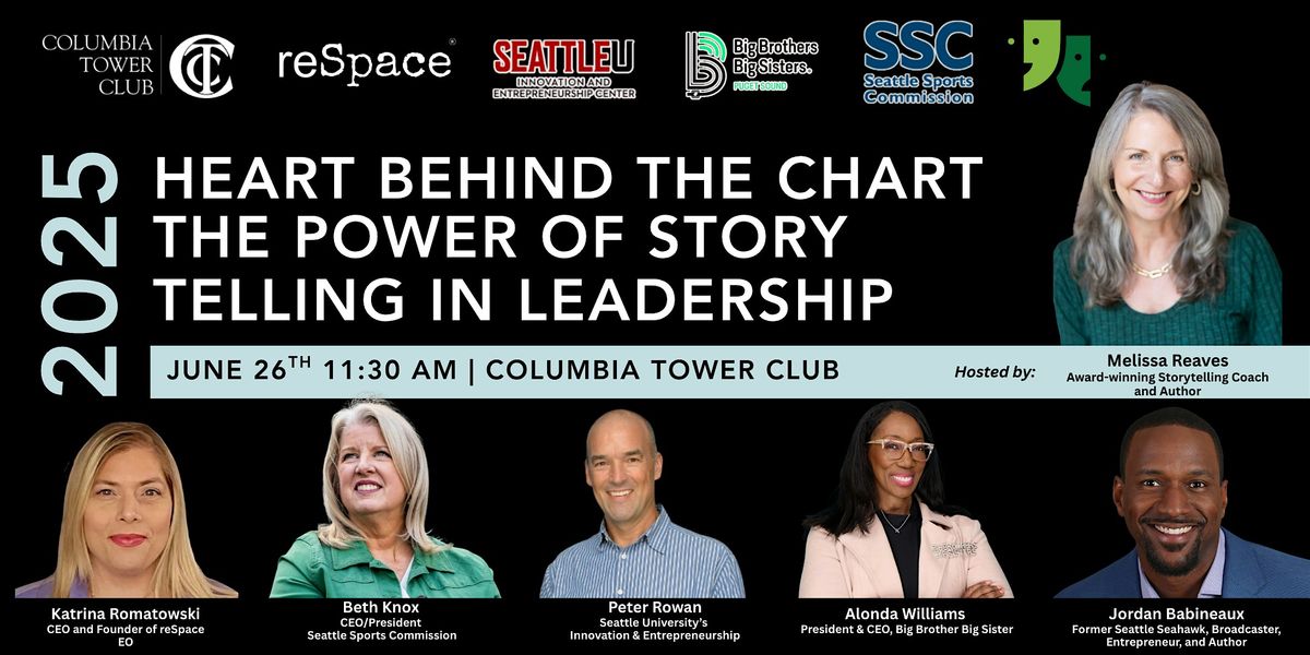 Heart Behind the Chart: The Power of Storytelling in Leadership, 26 June | Event in Seattle | AllEvents