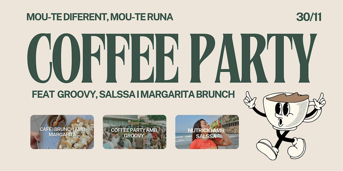 COFFEE PARTY – Social Run + Music Brunch ☕, 30 November | Event in Cambrils | AllEvents
