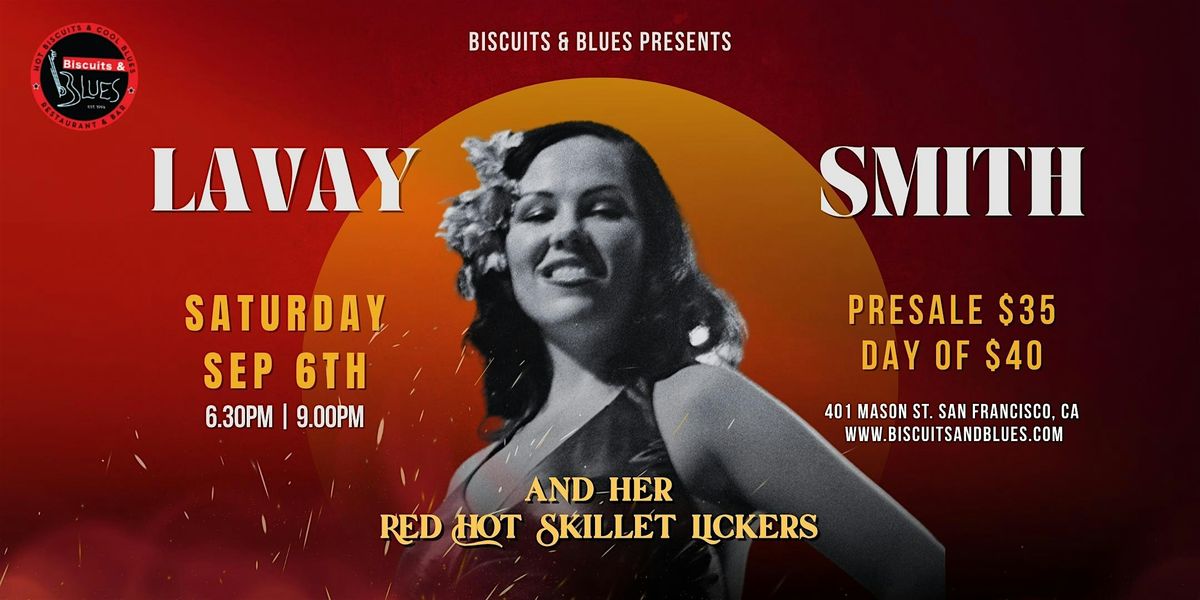 Lavay Smith and Her Red Hot Skillet Lickers LIVE in San Francisco, 6 September | Event in San Francisco | AllEvents