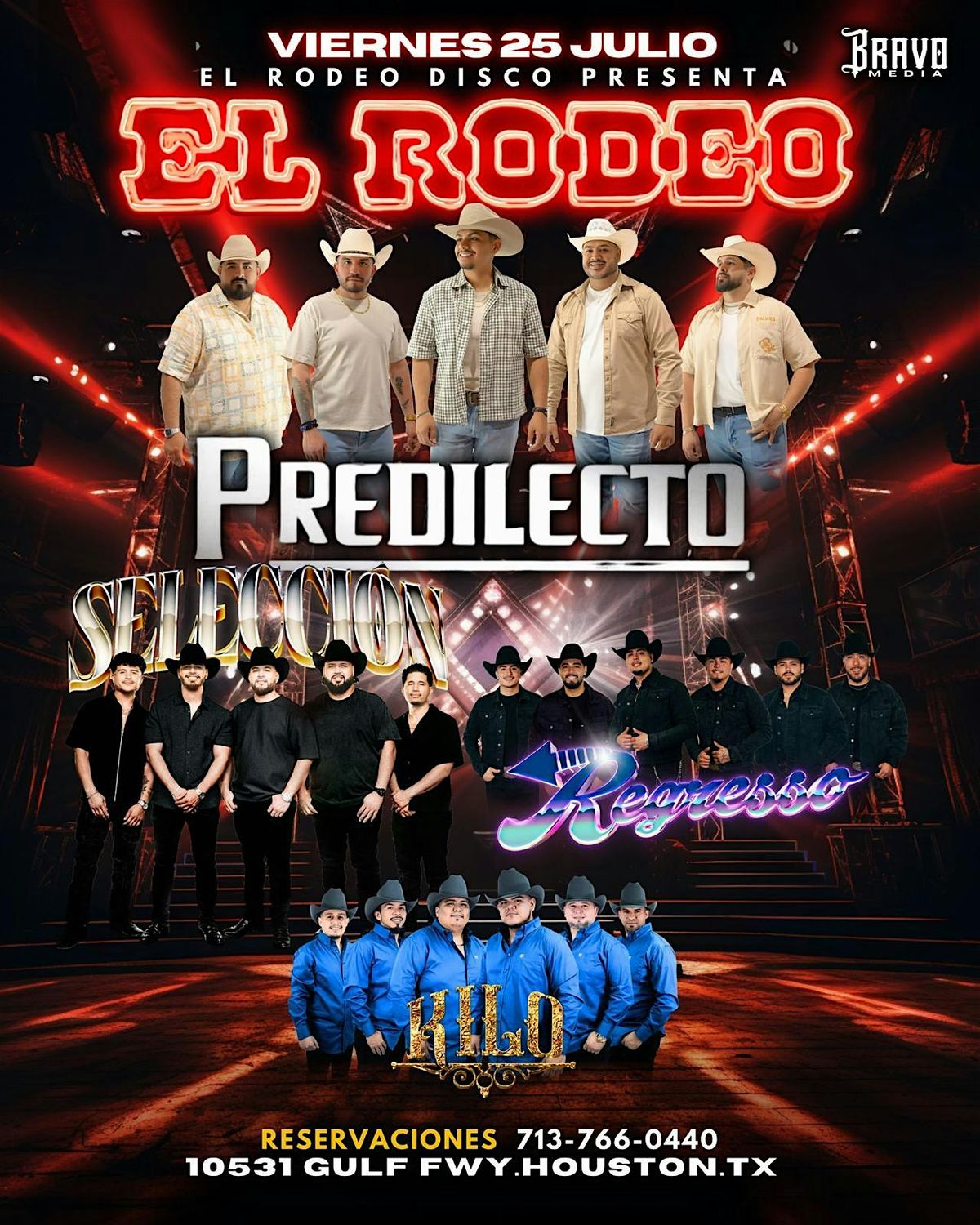 Predilecto, Seleccion, Regresso, Kilo -  El Rodeo Disco, 25 July | Event in Houston | AllEvents
