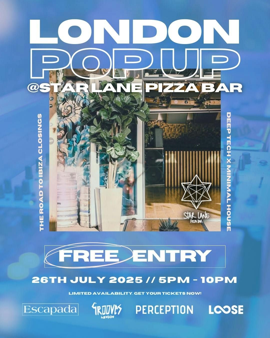 London Pop Up @ Starlane Pizza Bar (FREE ENTRY), 26 July | Event in Leytonstone | AllEvents