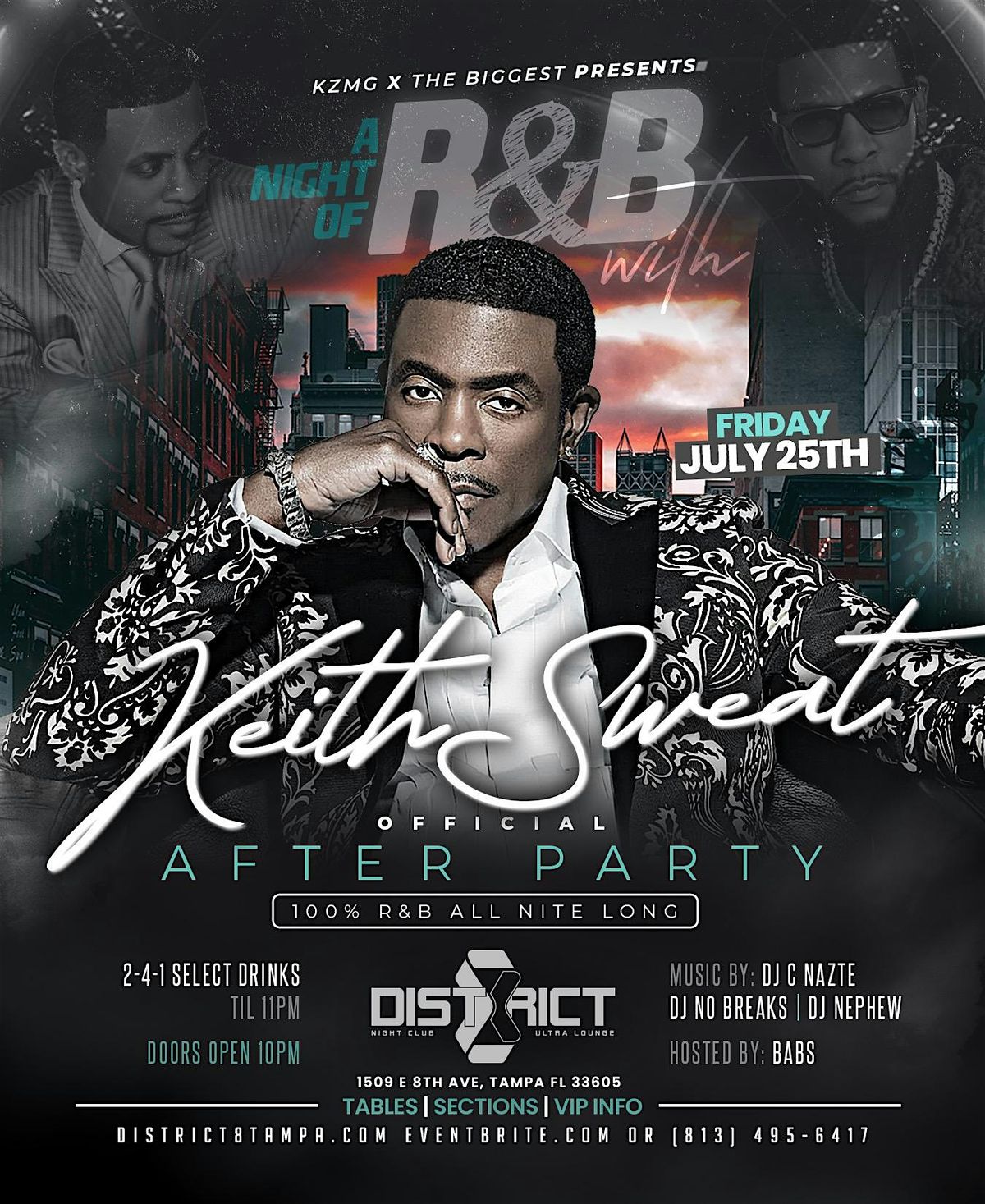 Keith Sweat Official After Party, 25 July | Event in Tampa | AllEvents