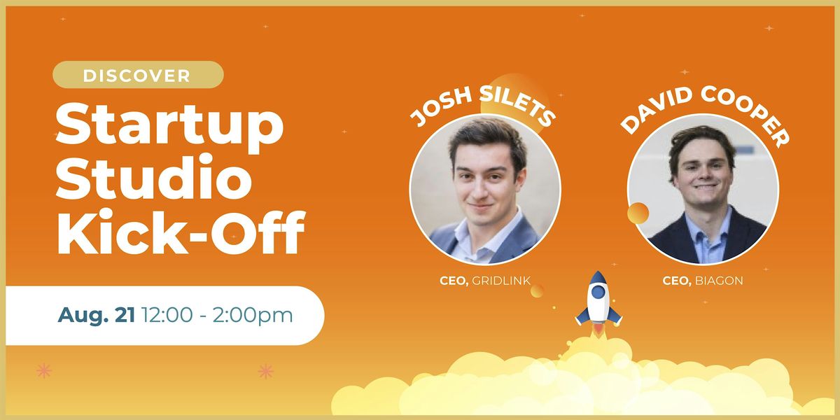 Discover: Startup Studio Kickoff Event, 21 August | Event in Chicago | AllEvents