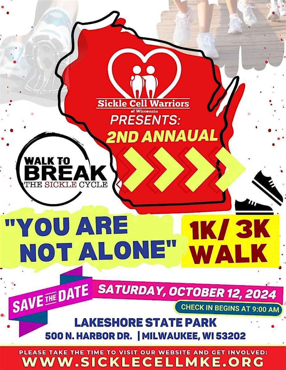 WALK TO BREAK THE SICKLE CYCLE presented Sickle Cell Warriors of Wisconsin, 6 September | Event in Milwaukee