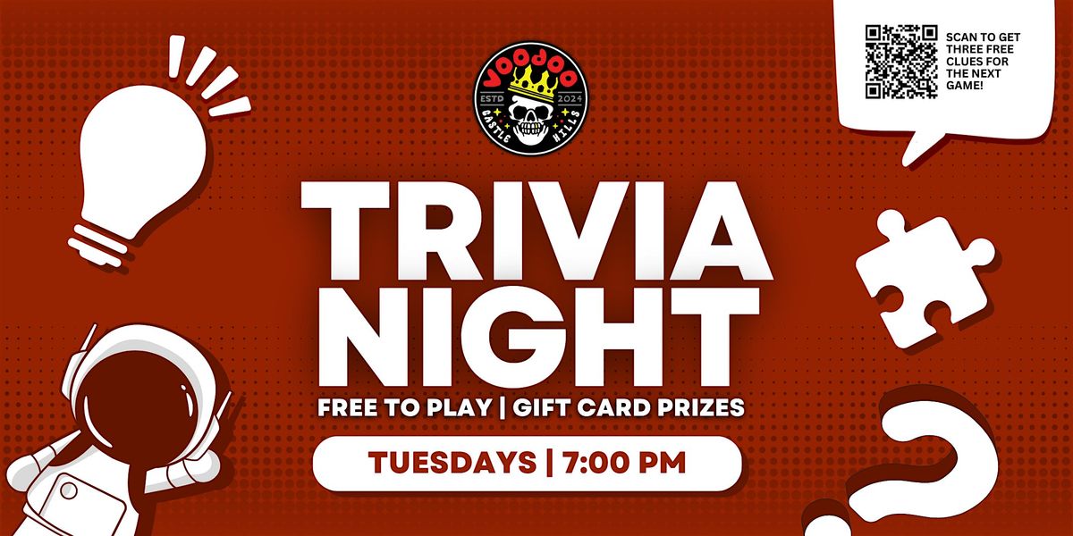 Trivia Night at Voodoo Brewing Castle Hills, 3 June | Event in Lewisville | AllEvents