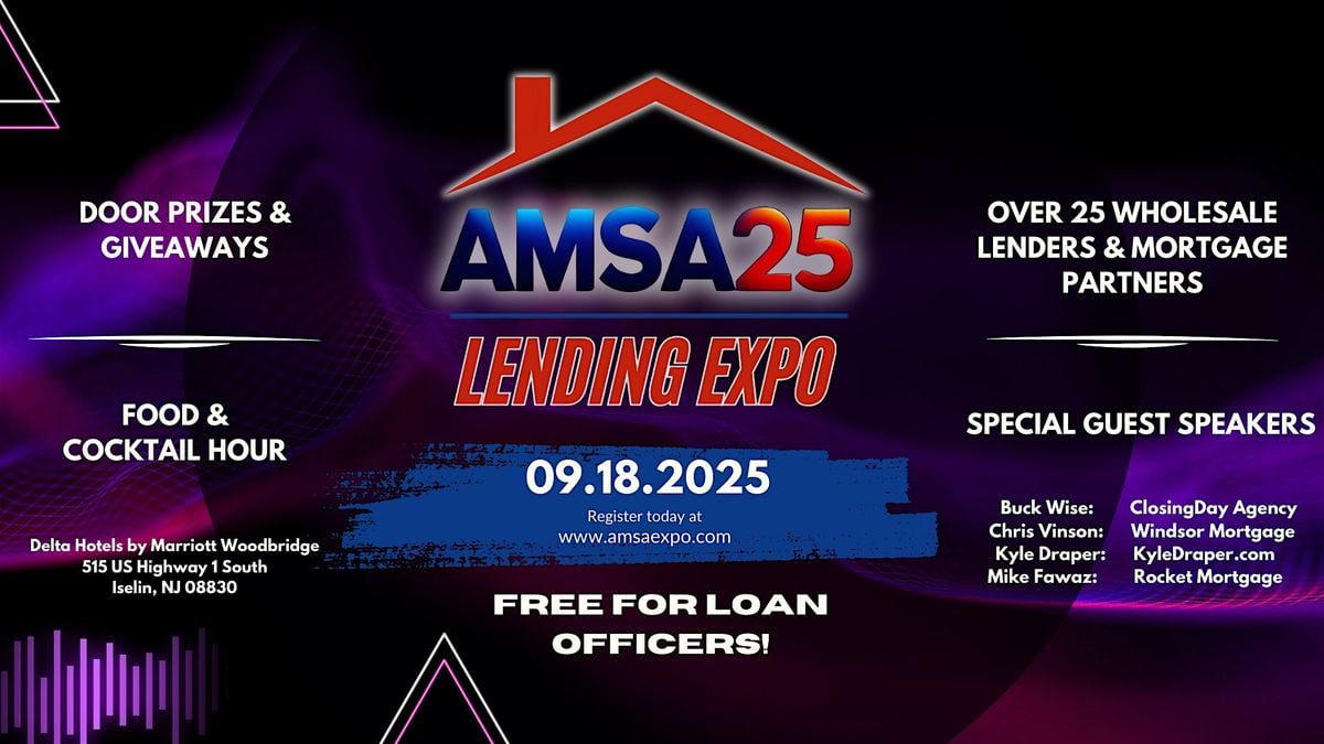 AMSA Lending Expo 2025, 18 September | Event in Woodbridge Township | AllEvents