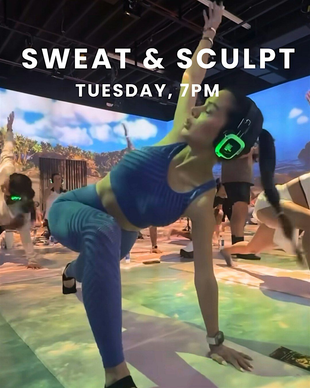 Immersive Tuesdays: Sweat & Sculpt (Bodyweight workout + DJ Flow), 23 September | Event in Miami | AllEvents