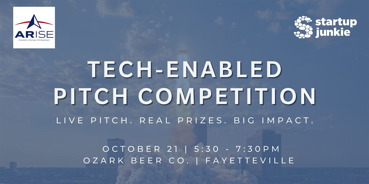 Tech-Enabled Pitch Competition: Live Pitch. Real Prizes. Big Impact., 21 October | Event in Rogers | AllEvents