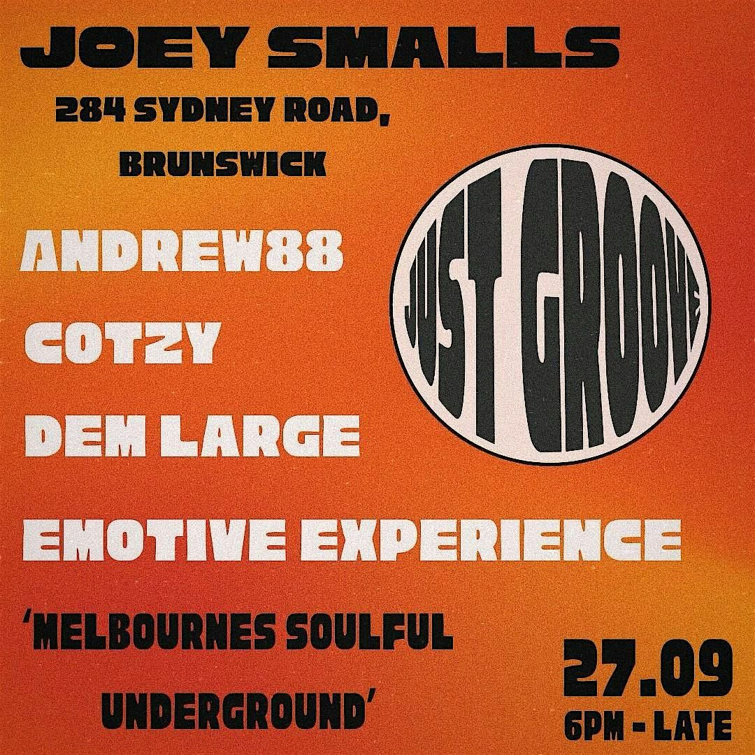 Just Groove, 27 September | Event in Brunswick | AllEvents
