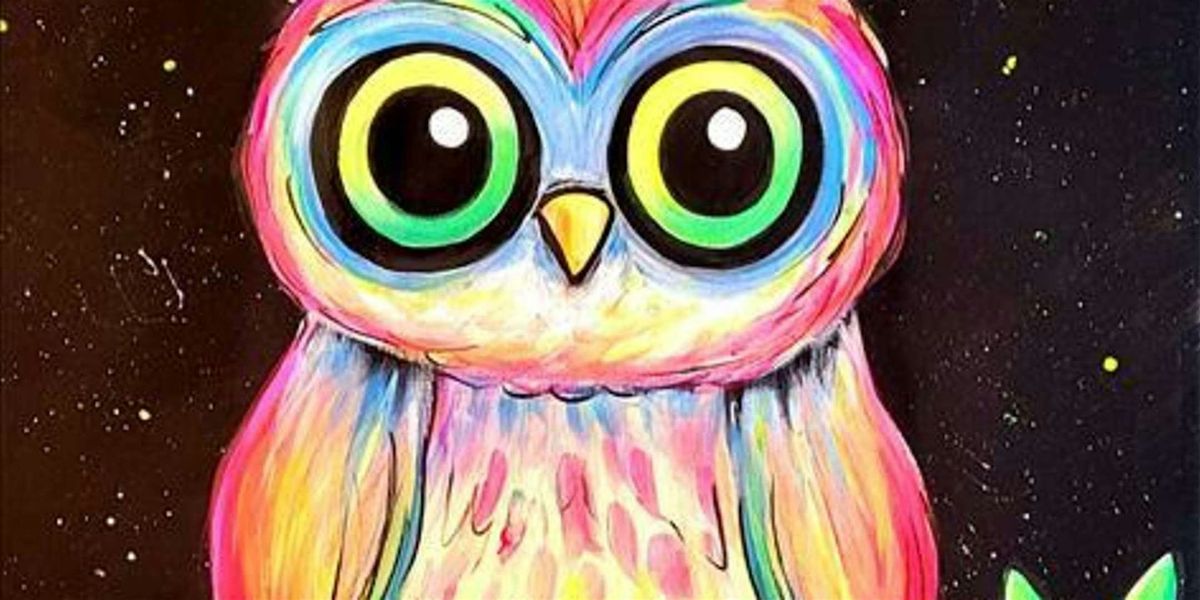 Neon Owl Painting Session - Paint and Sip by Classpop!™, 10 July | Event in Pasadena | AllEvents