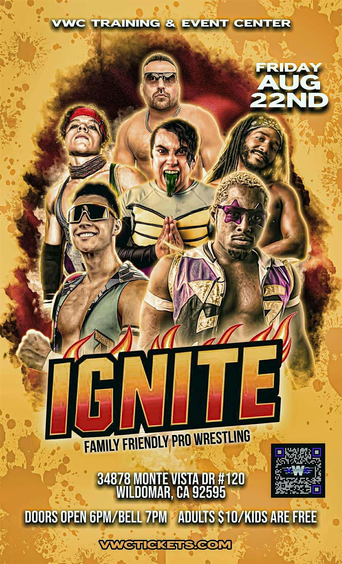 VWC Ignite Pro Wrestling Aug 22, 22 August | Event in Wildomar | AllEvents