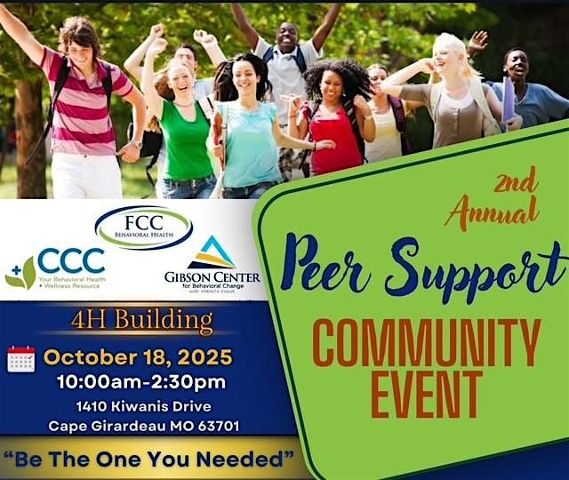 2nd Annual Peer Support Community Event "Be The One You Needed", 18 October | Event in Cape Girardeau