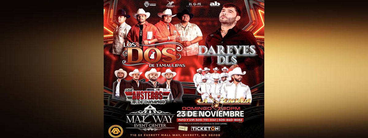 LOS DOS DE TAMAULIPAS, DAREYES DLS & MÁS, 23 November | Event in Everett | AllEvents