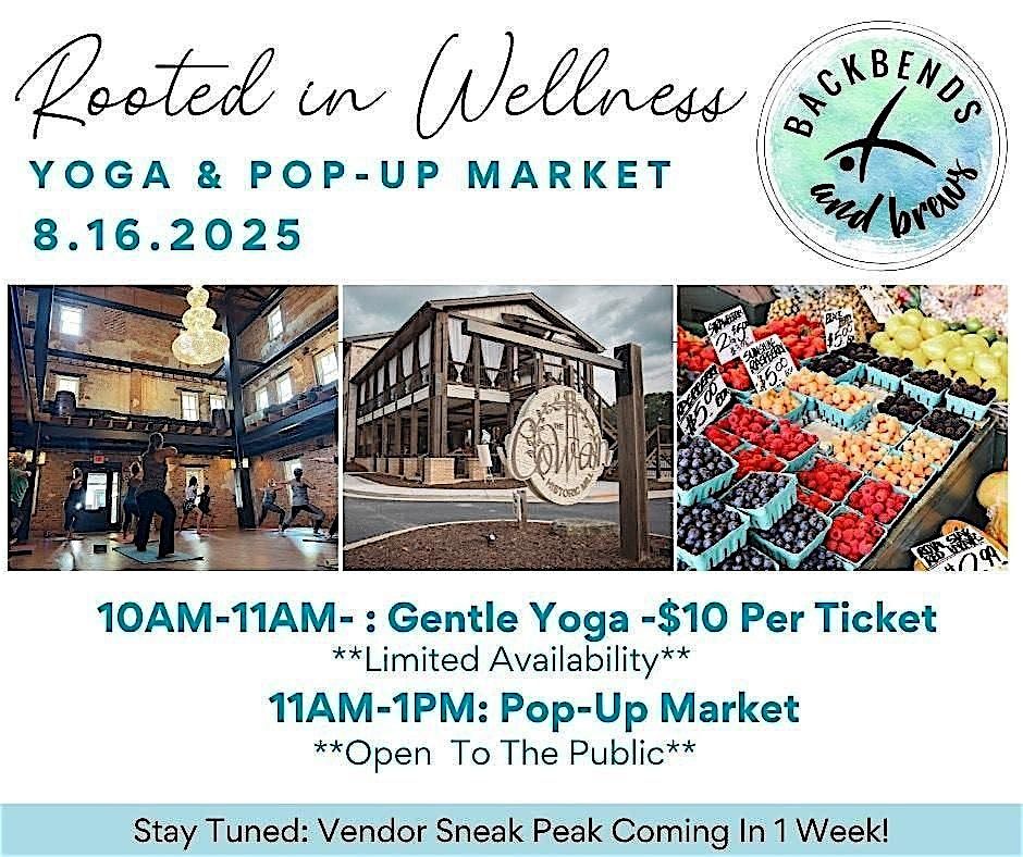 Rooted in Wellness - Yoga & Pop-Up Market in Acworth, 16 August | Event in Acworth | AllEvents