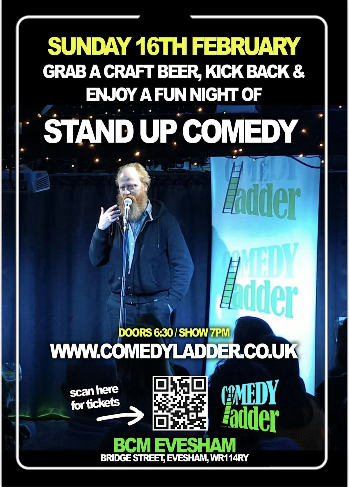 Stand Up Comedy Show, BCM Craft Ale Bar, Evesham, 16 February 2025