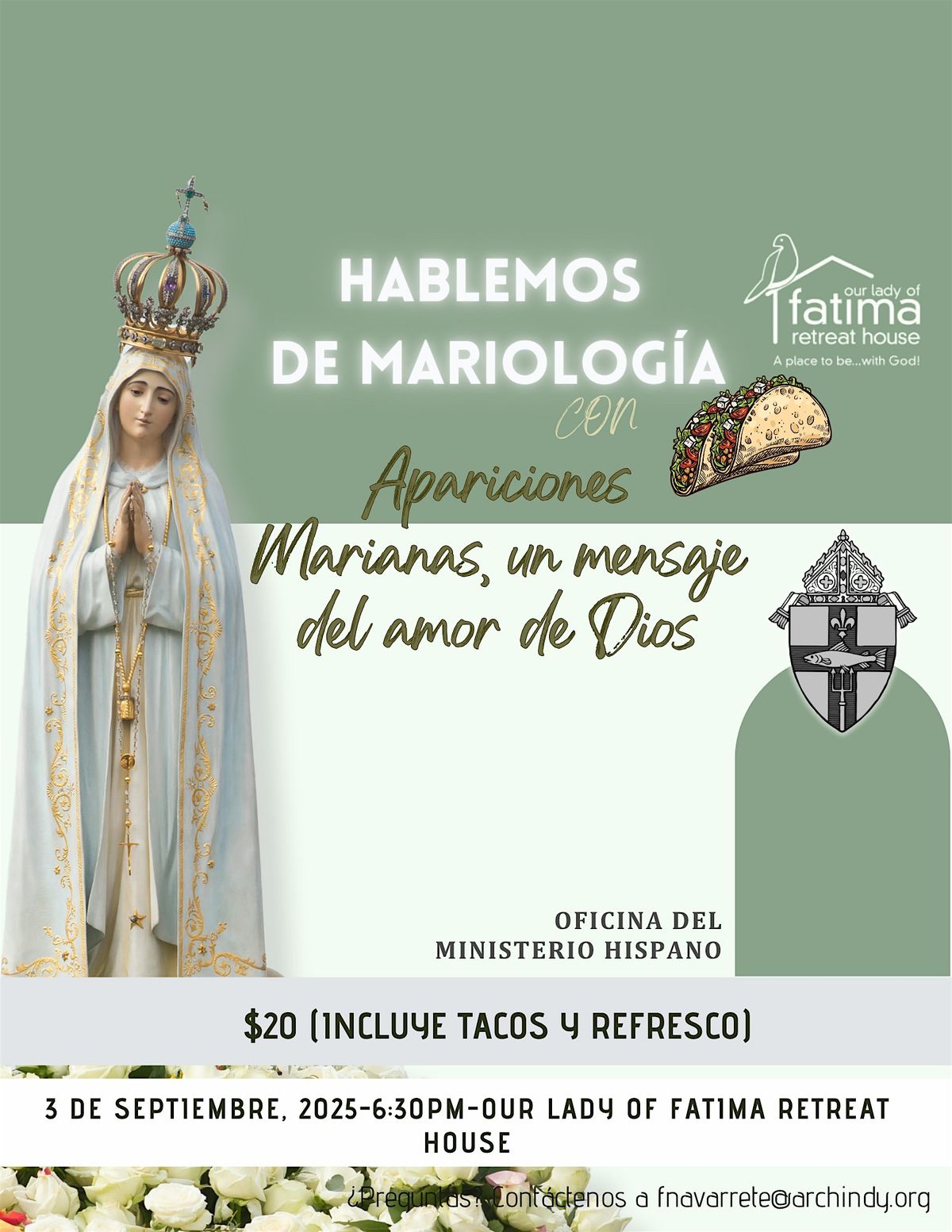 Hablemos de Mariología con Tacos II, 3 September | Event in Indianapolis | AllEvents