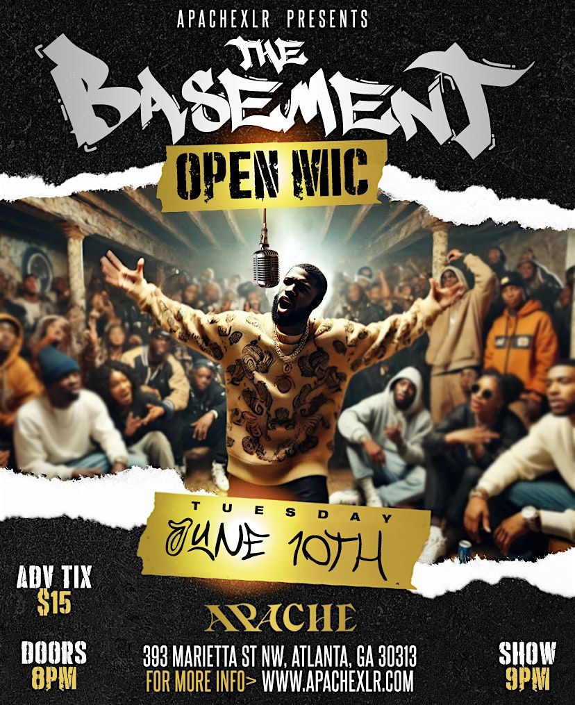 The Basement: Live Hip-Hop and RnB Open Mic, 10 June | Event in Atlanta | AllEvents