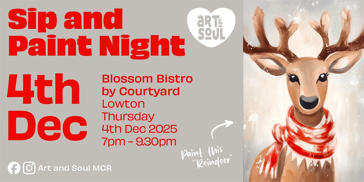 Sip and Paint Night at Blossom Bistro by Courtyard, 4 December | Event in Lowton | AllEvents