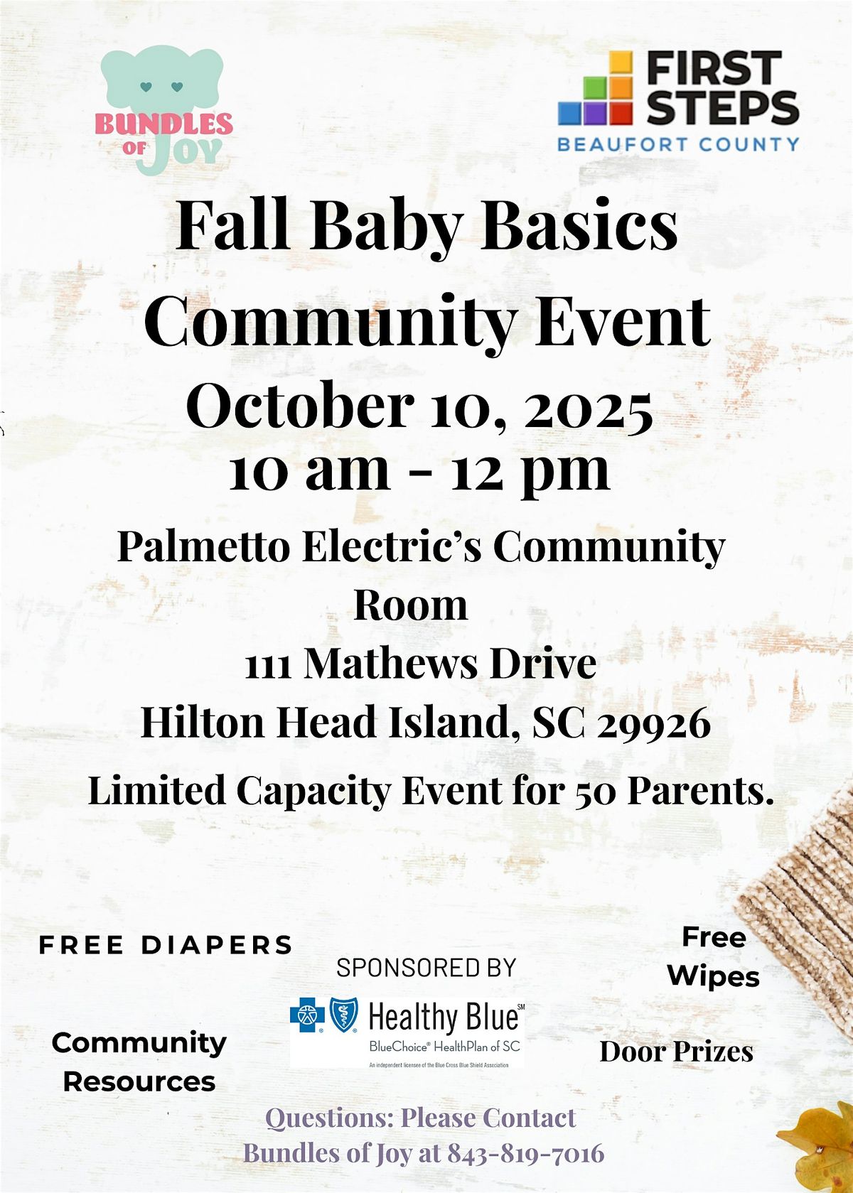 Baby Basics Community Event HIlton Head, 10 October | Event in Hilton Head Island | AllEvents