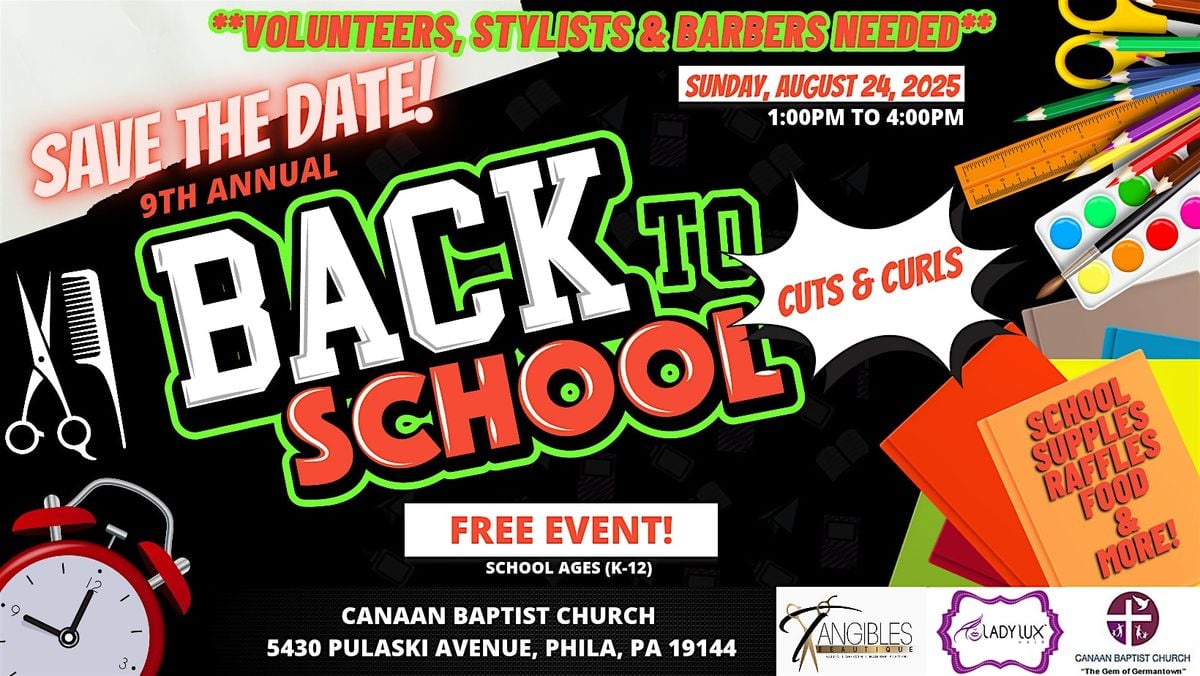 2025 BACK TO SCHOOL-CUTS & CURLS, 24 August | Event in Philadelphia | AllEvents