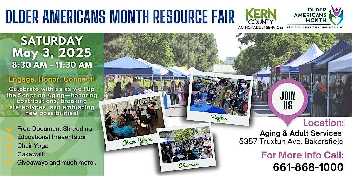 Older Americans Month Shredding Event and Resource Fair | Event in Bakersfield | AllEvents