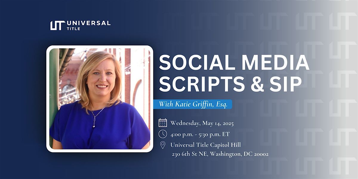 Social Media Scripts & Sip *IN PERSON EVENT* | Event in Washington | AllEvents