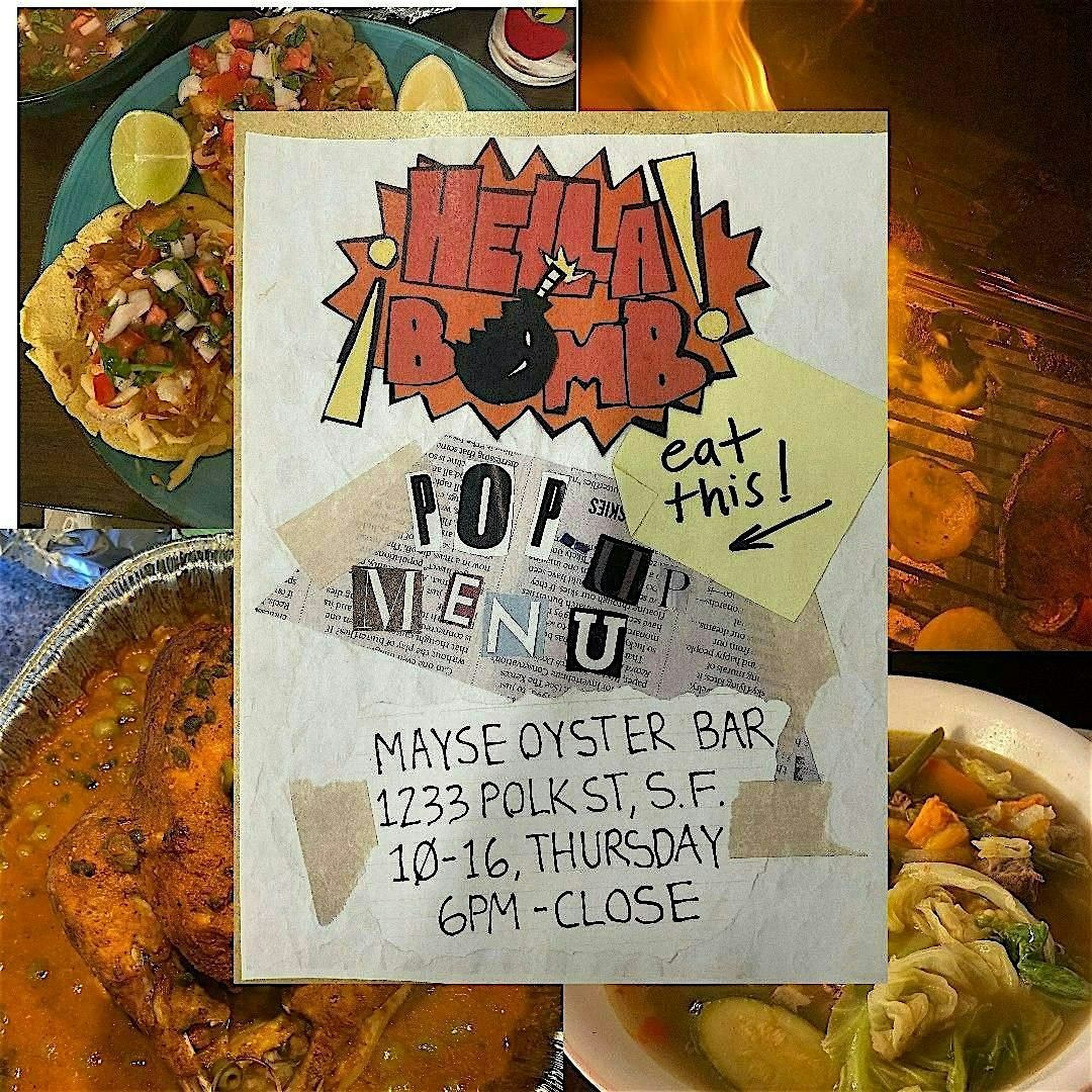 HELLA BOMB! POP-UP MENU, 16 October | Event in San Francisco | AllEvents