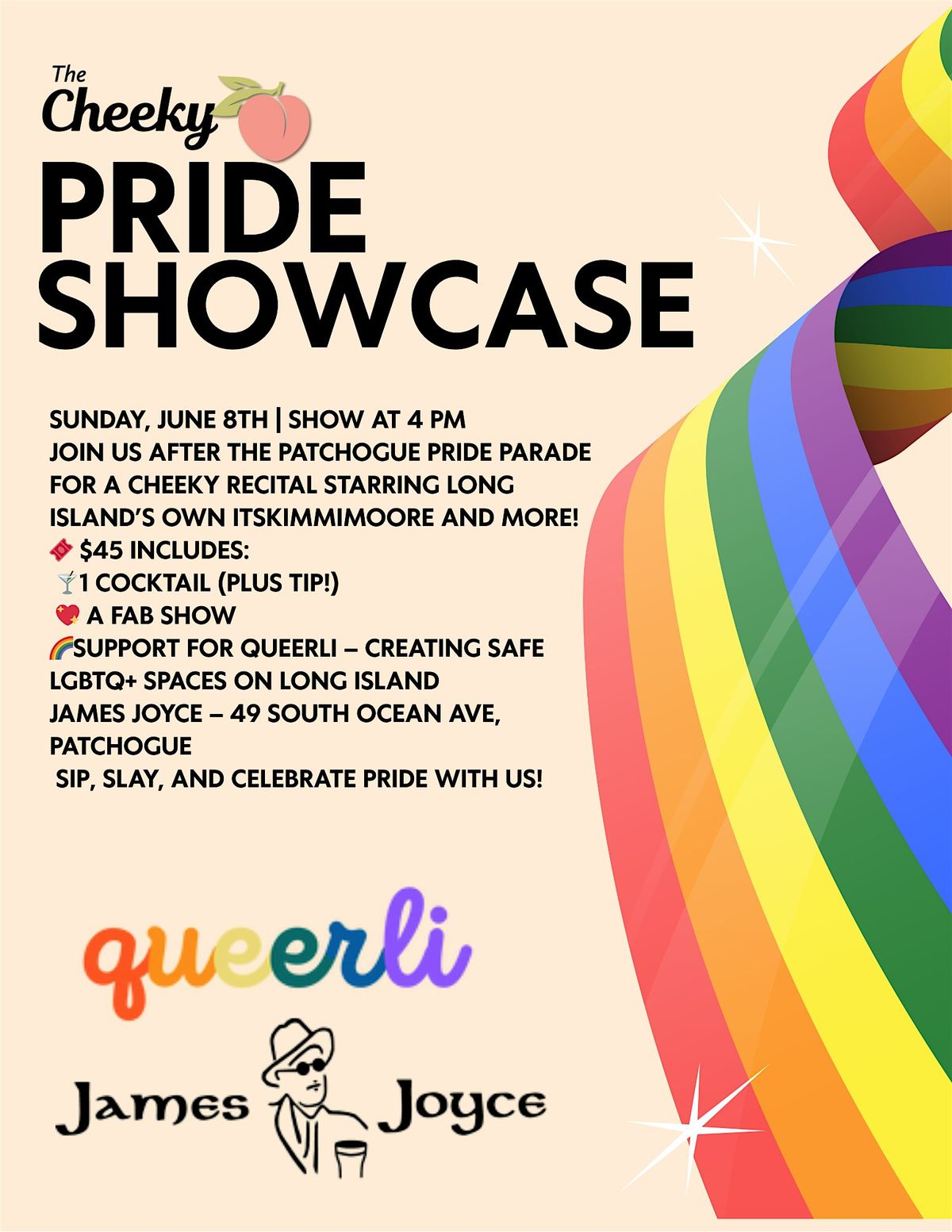 CHEEKY PRIDE SHOWCASE, 8 June | Event in Patchogue | AllEvents