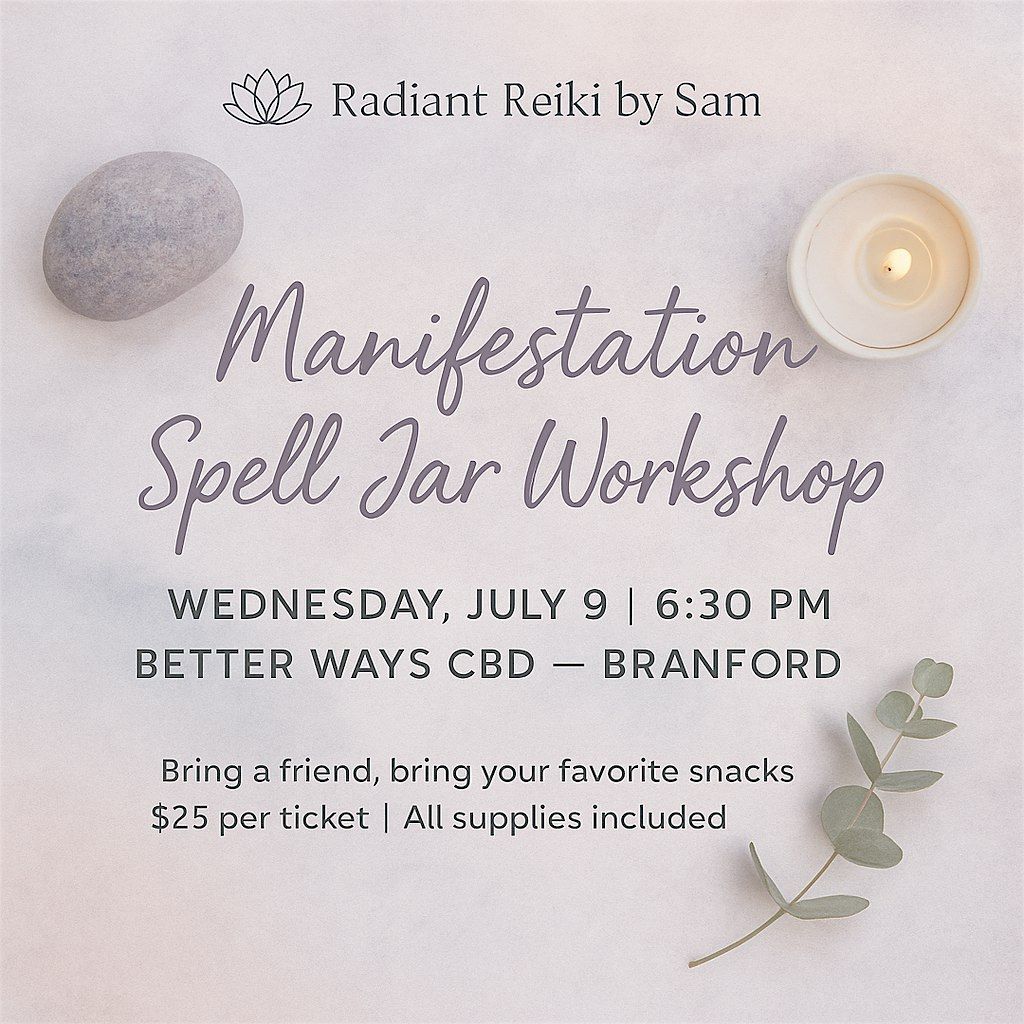 Manifestation Spell Jar Workshop, 9 July | Event in Branford | AllEvents