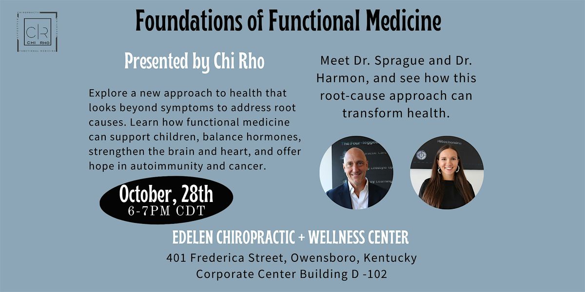 Foundations of Functional Medicine, 28 October | Event in Owensboro | AllEvents