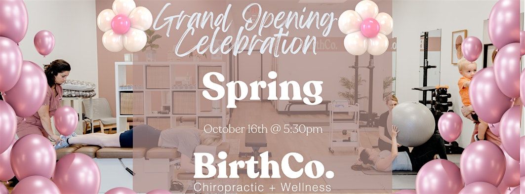 BirthCo. Spring GRAND OPENING, 16 October | Event in Spring | AllEvents