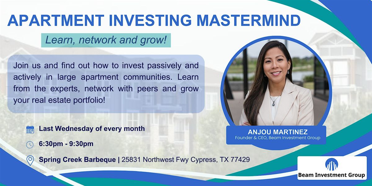 Apartment Investing Mastermind, 26 November | Event in Cypress | AllEvents