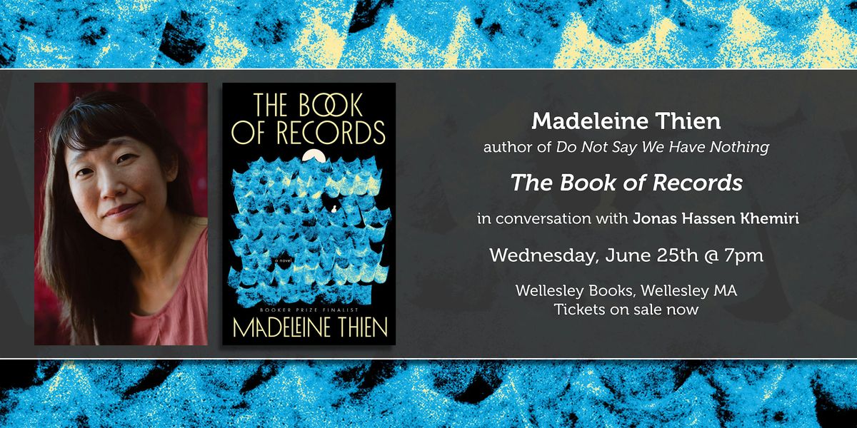 Madeleine Thien presents "The Book of Records", 25 June | Event in Wellesley | AllEvents