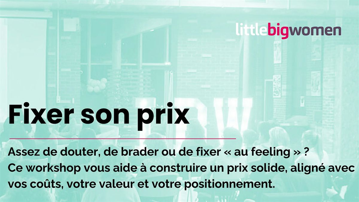 Workshop : Fixer son prix, 6 November | Event in Lille | AllEvents