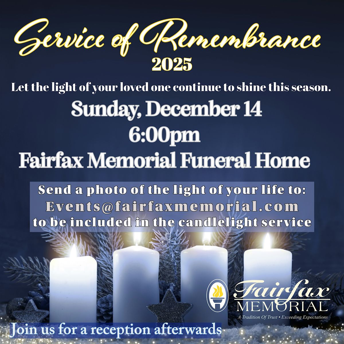 Service of Remembrance, 14 December | Event in Fairfax | AllEvents