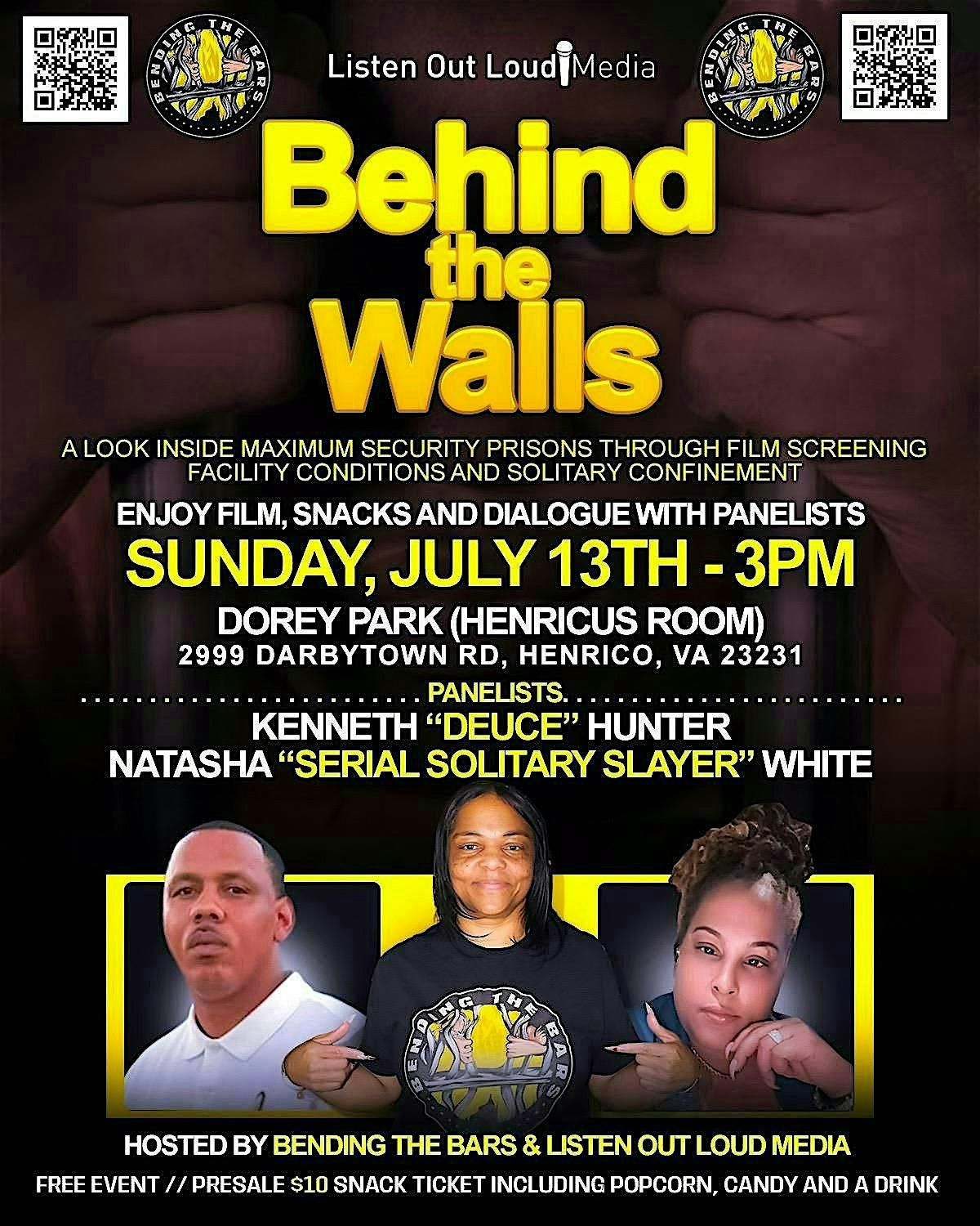 Behind the Walls: A Look Inside Maximum Security Prisons Through Film, 13 July | Event in Henrico | AllEvents