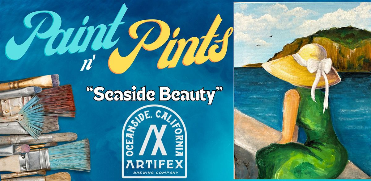 Seaside Beauty - Paint and Sip, 26 August | Event in Oceanside | AllEvents